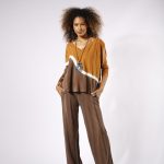 Conjunto Japão Com Decote Em V- Bicolor