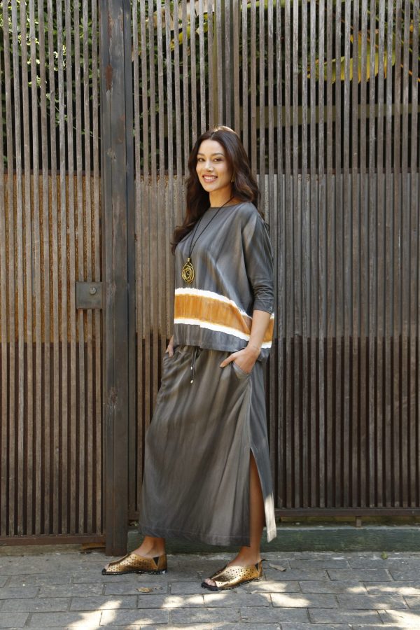 Conjunto Porto Saia Com Bolsos - Chumbo - Imagem 5