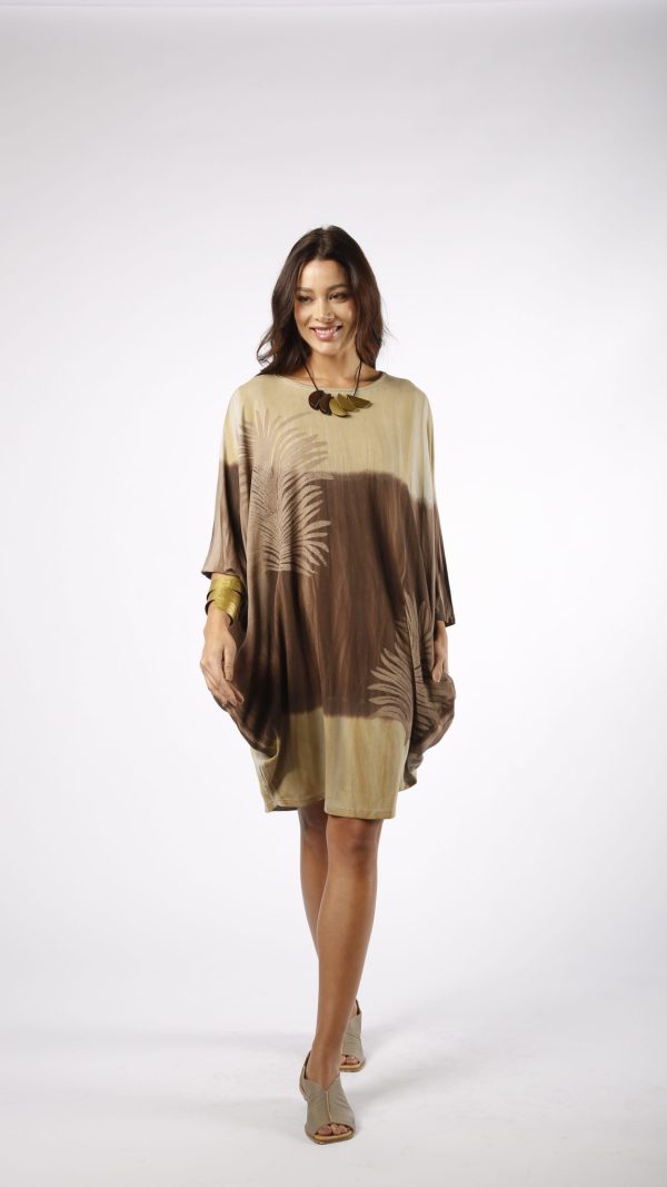 Vestido Borboleta Com Bolsos - Bicolor