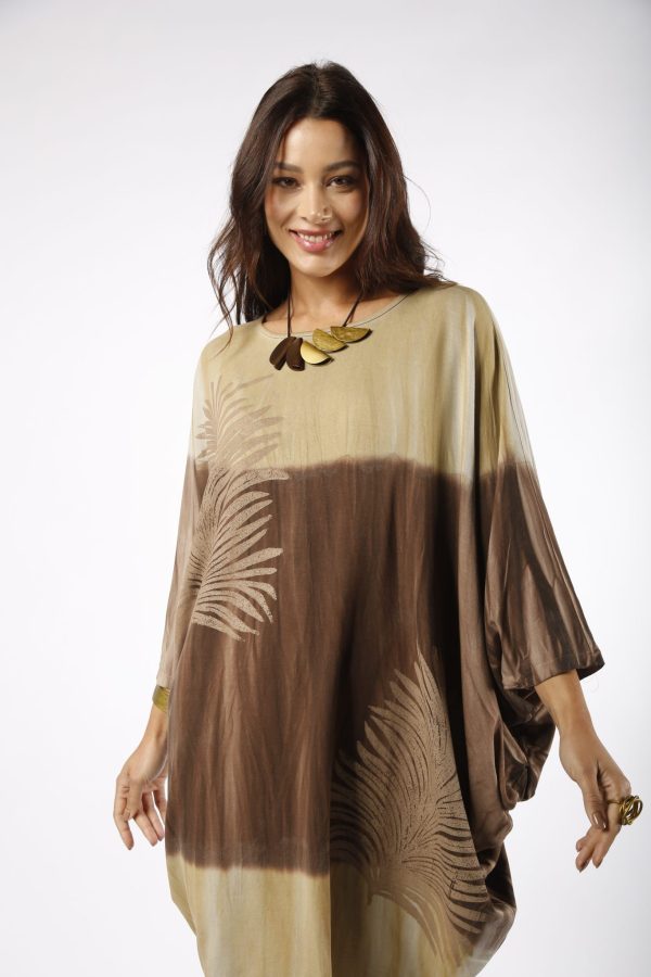 Vestido Borboleta Com Bolsos - Bicolor - Imagem 2