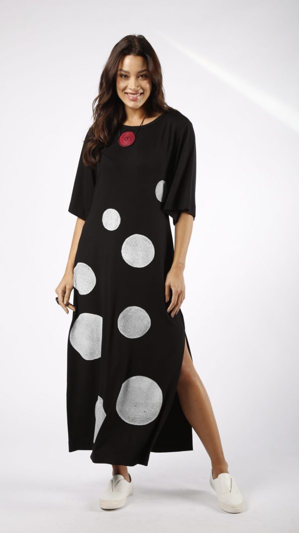 Vestido Londres Manga Curta - Preto