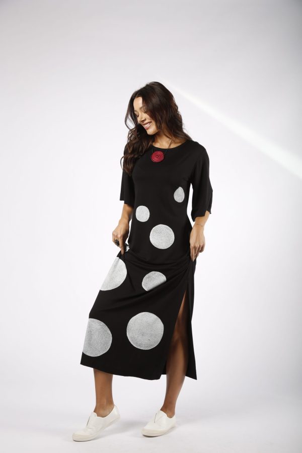 Vestido Londres Manga Curta - Preto - Imagem 4