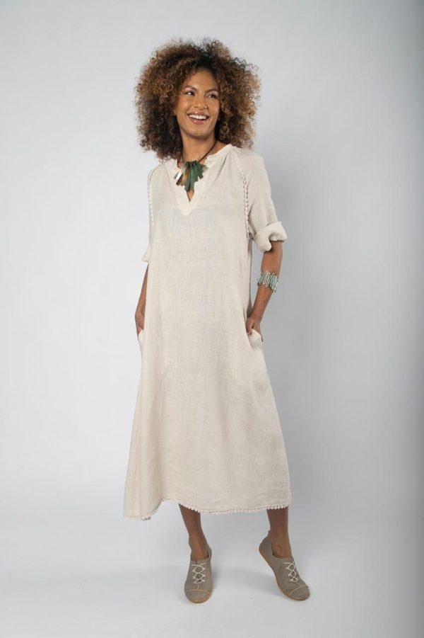 Vestido Em Linho Barra - Cores - Imagem 5