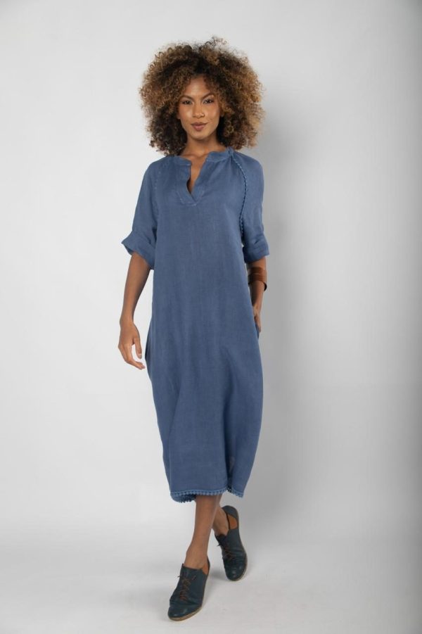 Vestido Em Linho Barra - Cores - Imagem 2