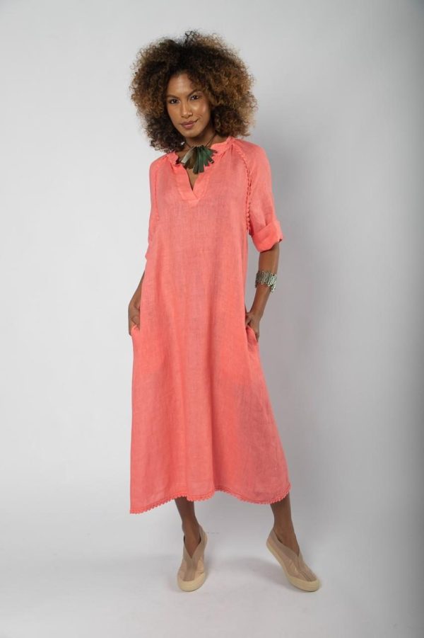 Vestido Em Linho Barra - Cores - Imagem 3