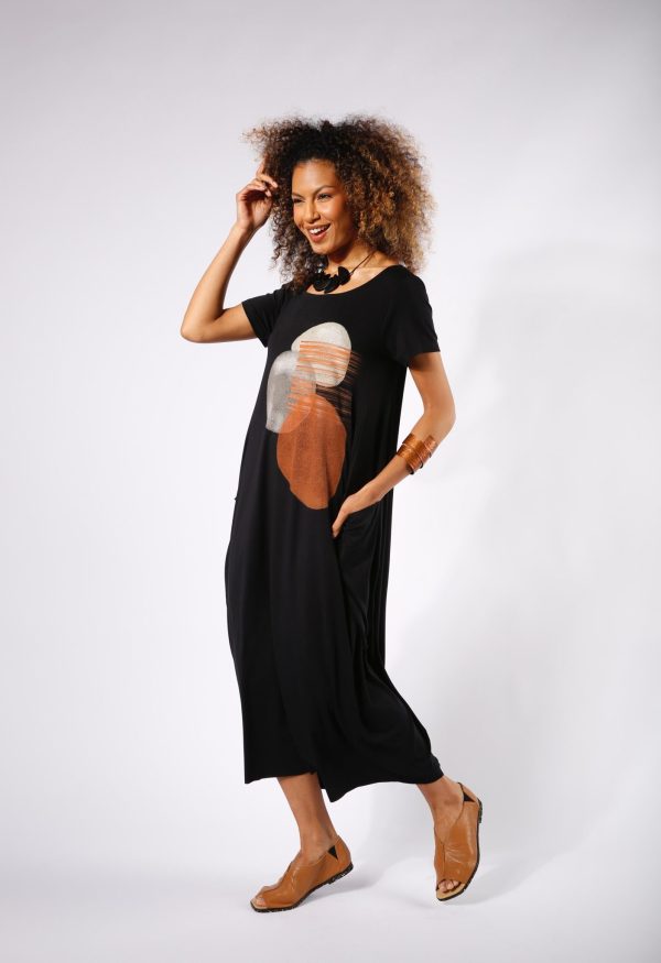 Vestido Italy Com Manga Curta - Estampado - Imagem 1