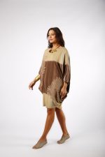 Vestido Borboleta Com Bolsos - Bicolor - Imagem 5