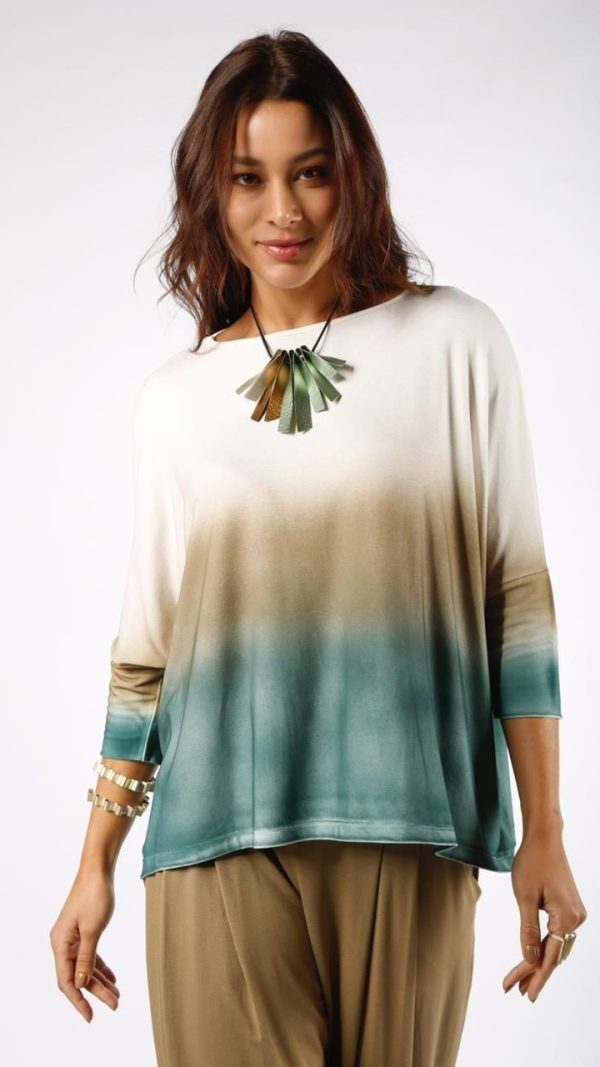 Blusa Japão Com Manga Curta - Degradê
