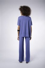 Conjunto Em Malha Com Manga Curta - Azul - Imagem 4