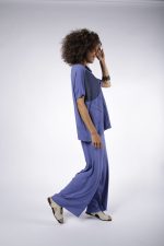 Conjunto Em Malha Com Manga Curta - Azul - Imagem 3