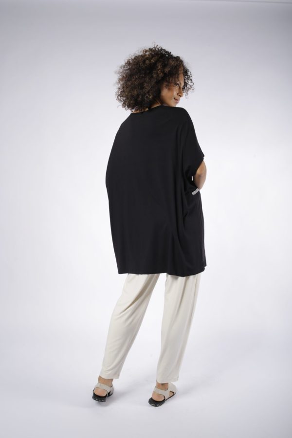Blusa Havana Manga Curta - Preto - Imagem 4