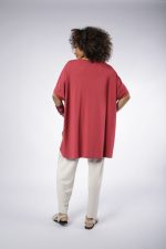 Blusa Havana Manga Curta - Vermelha - Imagem 4
