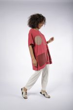 Blusa Havana Manga Curta - Vermelha - Imagem 3