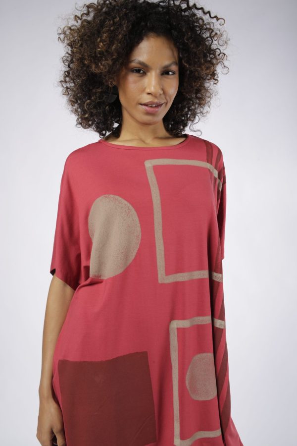 Blusa Havana Manga Curta - Vermelha - Imagem 1
