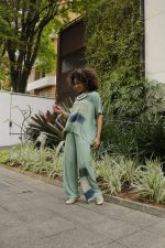 Conjunto Les Com Manga Curta - Verde - Imagem 3
