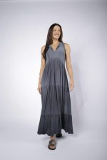 Vestido Em Malha Sem Manga - Preto