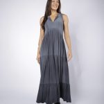 Vestido Em Malha Sem Mangas - Preto