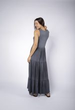 Vestido Em Malha Sem Mangas - Preto - Imagem 4