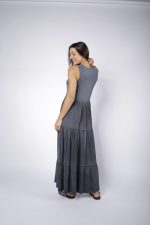 Vestido Em Malha Sem Manga - Preto - Imagem 4