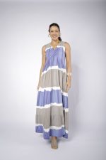 Vestido Em Malha Sem Manga - Listrada
