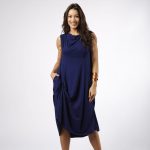 Vestido Feminino Em Malha Sem Manga