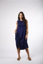 Vestido Feminino Em Malha Sem Manga