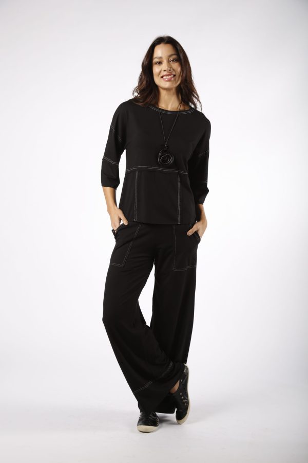 Conjunto Bélgica Feminino Em Malha - Preto - Imagem 1