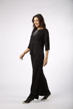 Conjunto Bélgica Feminino Em Malha - Preto - Imagem 5
