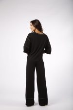 Conjunto Bélgica Feminino Em Malha - Preto - Imagem 6