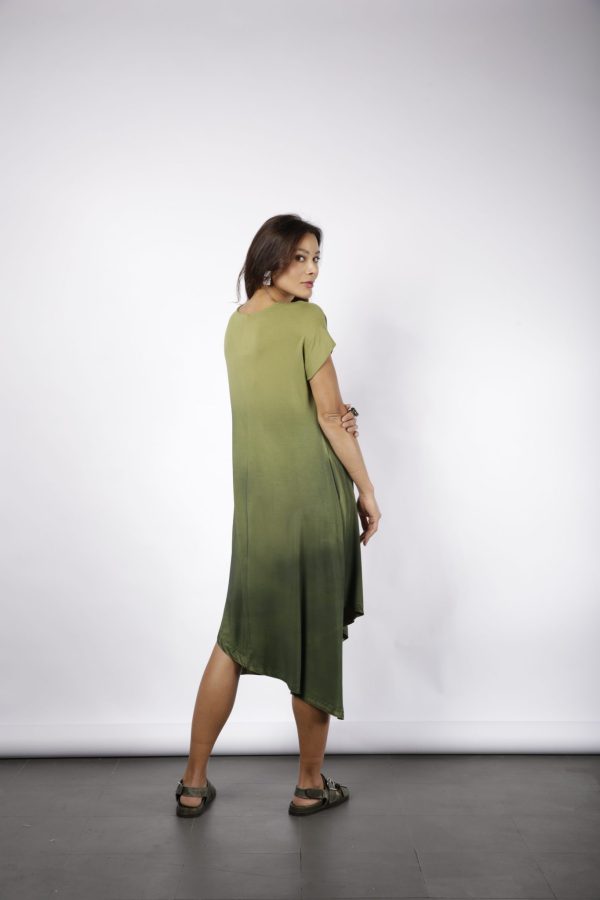 Vestido Genebra Com Manga Curta - Pistache - Imagem 5