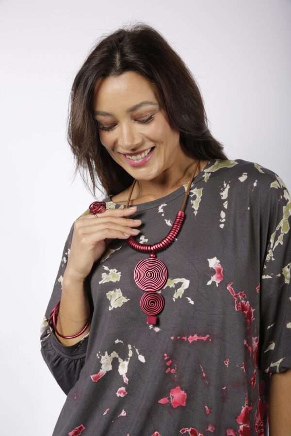 Blusa Coimbra Feminina Estampada - Chumbo - Imagem 3