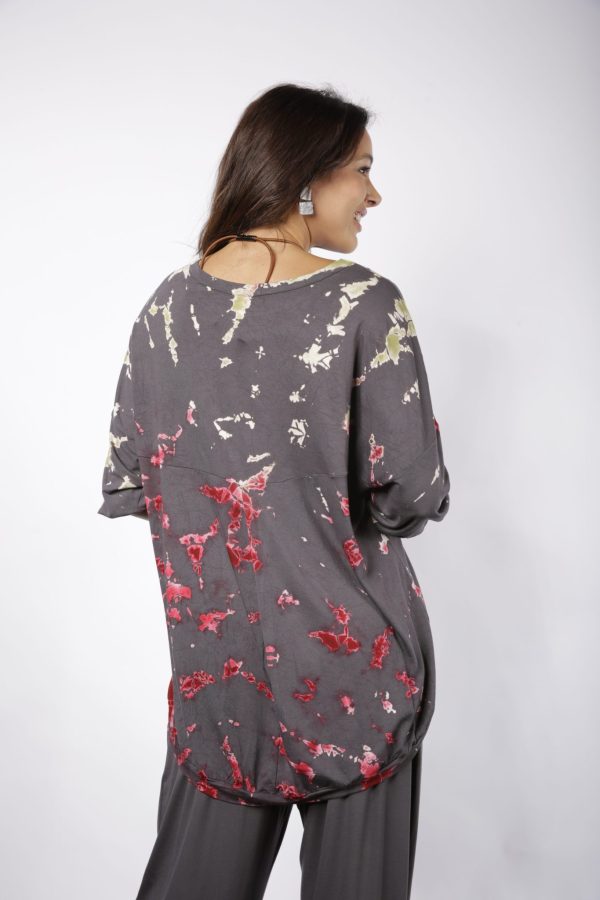 Blusa Coimbra Feminina Estampada - Chumbo - Imagem 5