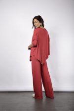 Conjunto Diagonal Com Manga Curta - Cereja - Imagem 5