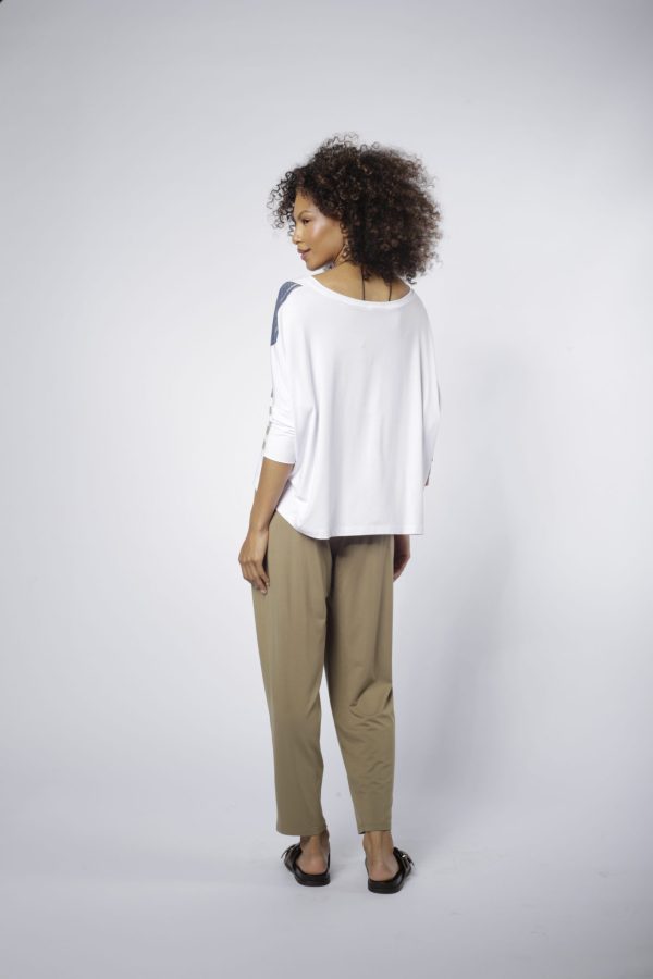 Blusa Japão Com Decote Em V - Estampado - Imagem 4