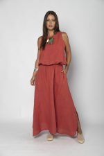 Conjunto Saia Em Linho Regata - Imagem 6