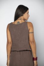 Conjunto Saia Em Linho Regata - Imagem 2