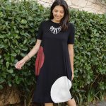 Vestido Curto Com Bolsos Nas Laterais - Bolas