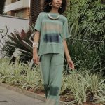 Conjunto em Malha Com Manga Curta - Verde