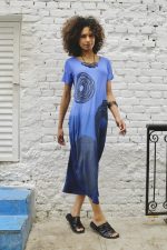 Vestido Street Com Manga Curta - Azul - Imagem 3