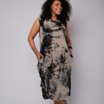 Vestido Feminino Em Malha Sem Manga