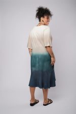 Vestido Feminino Em Malha Estampado - Areia - Imagem 3