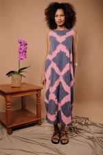 Vestido Feminino Em Malha Sem Mangas - Rosa