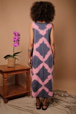 Vestido Feminino Em Malha Sem Mangas - Rosa - Imagem 4