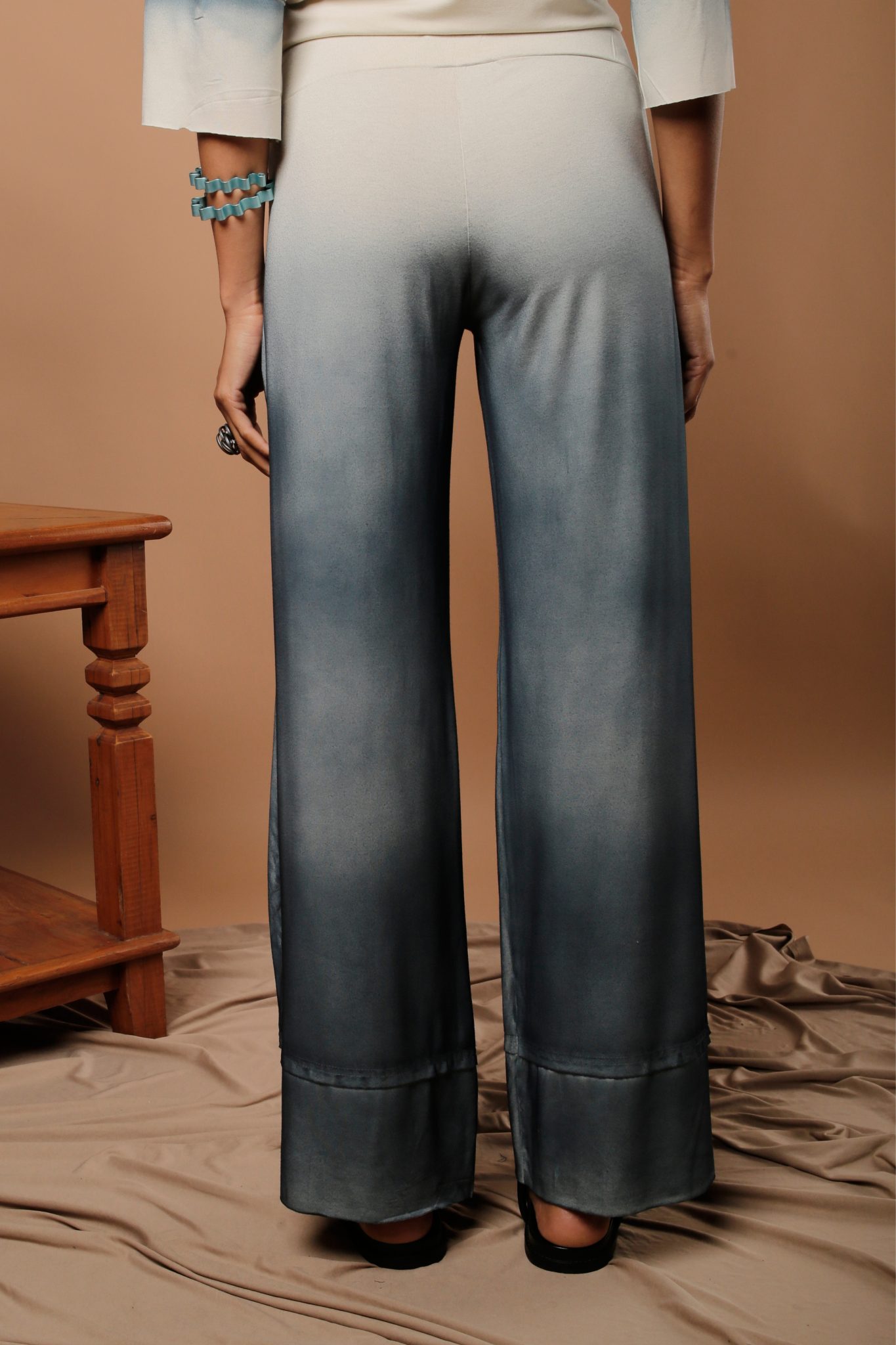 37 Conjunto Feminino Em Malha Estampado - Areia - Imagem 4