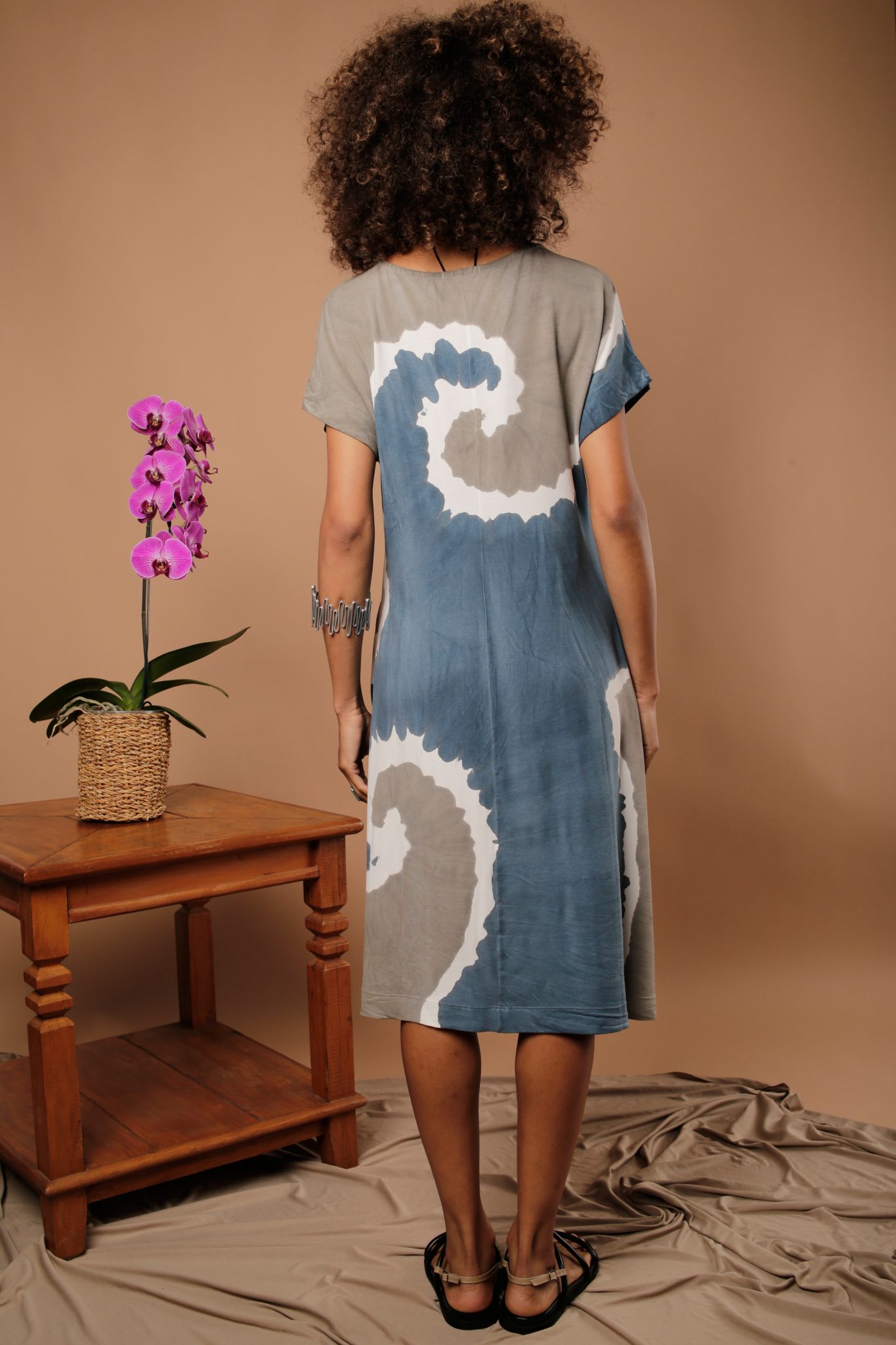 40 Vestido Em Malha Estampado - Off - Imagem 4
