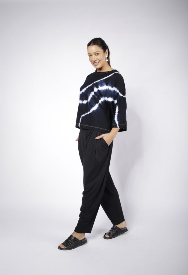 Blusa Feminina Em Malha Estampada - Tie Dye - Imagem 3
