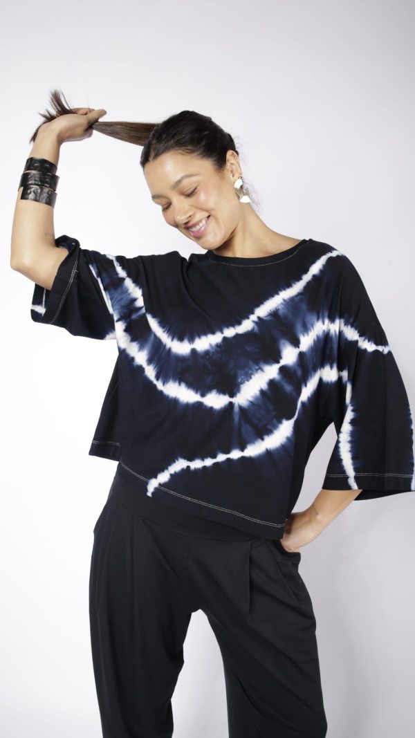 Blusa Feminina Em Malha Estampada - Tie Dye