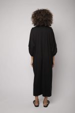 Vestido Em Malha Estampado - Preto - Imagem 4