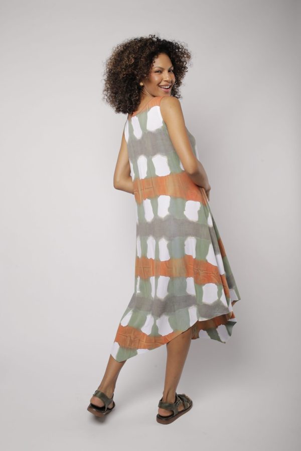 Vestido Em Malha Sem Manga - Xadrez - Imagem 4