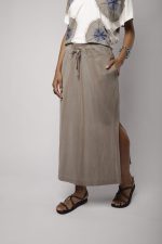 Conjunto Feminino Em Malha Estampado - Off - Imagem 3